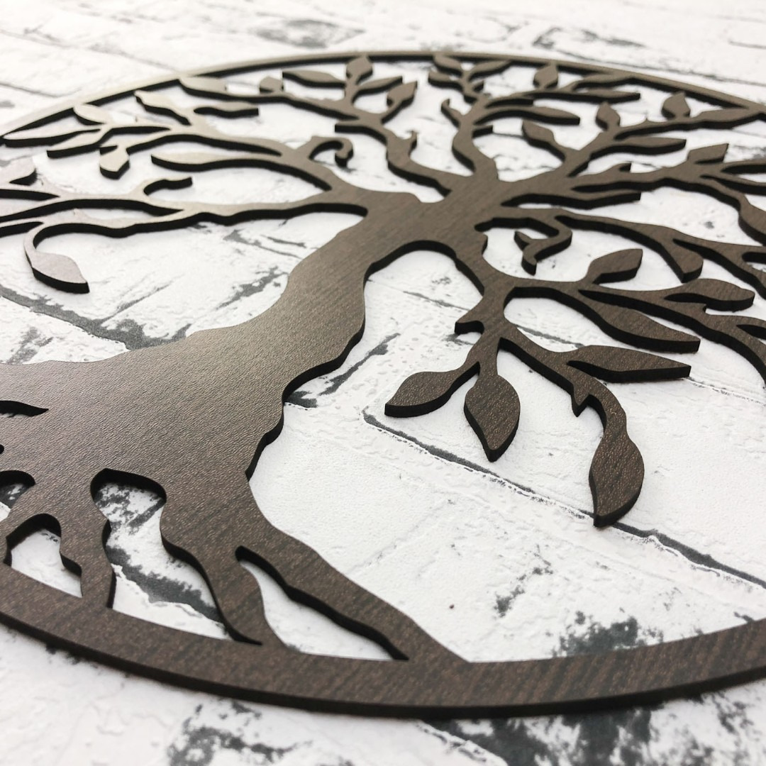 Wall Art Tree of Life - Yesod | Wenge