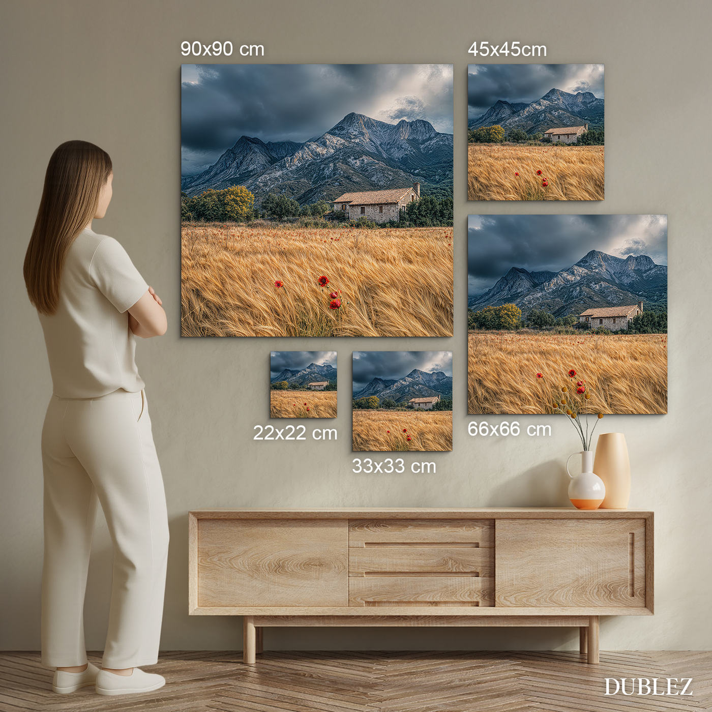 Wooden picture - Landscape of peace