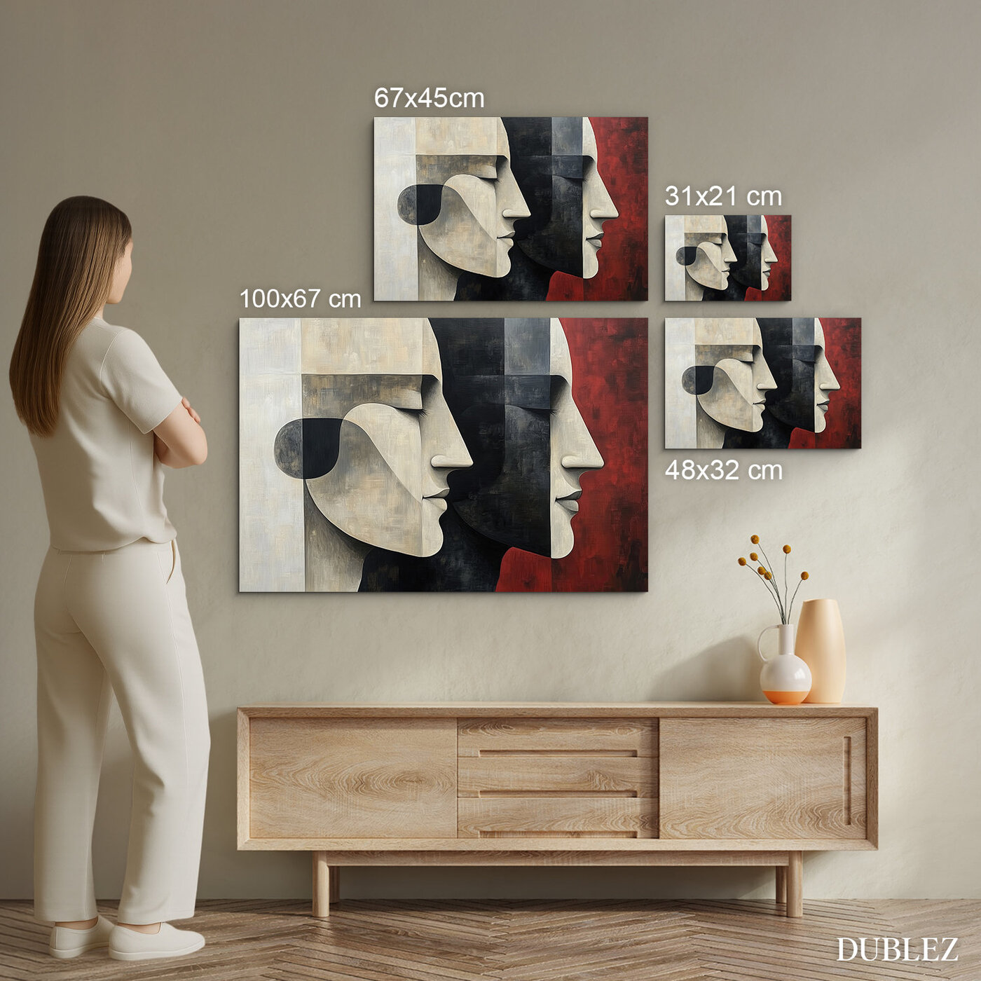 Cubist Wall Art - Sculptures