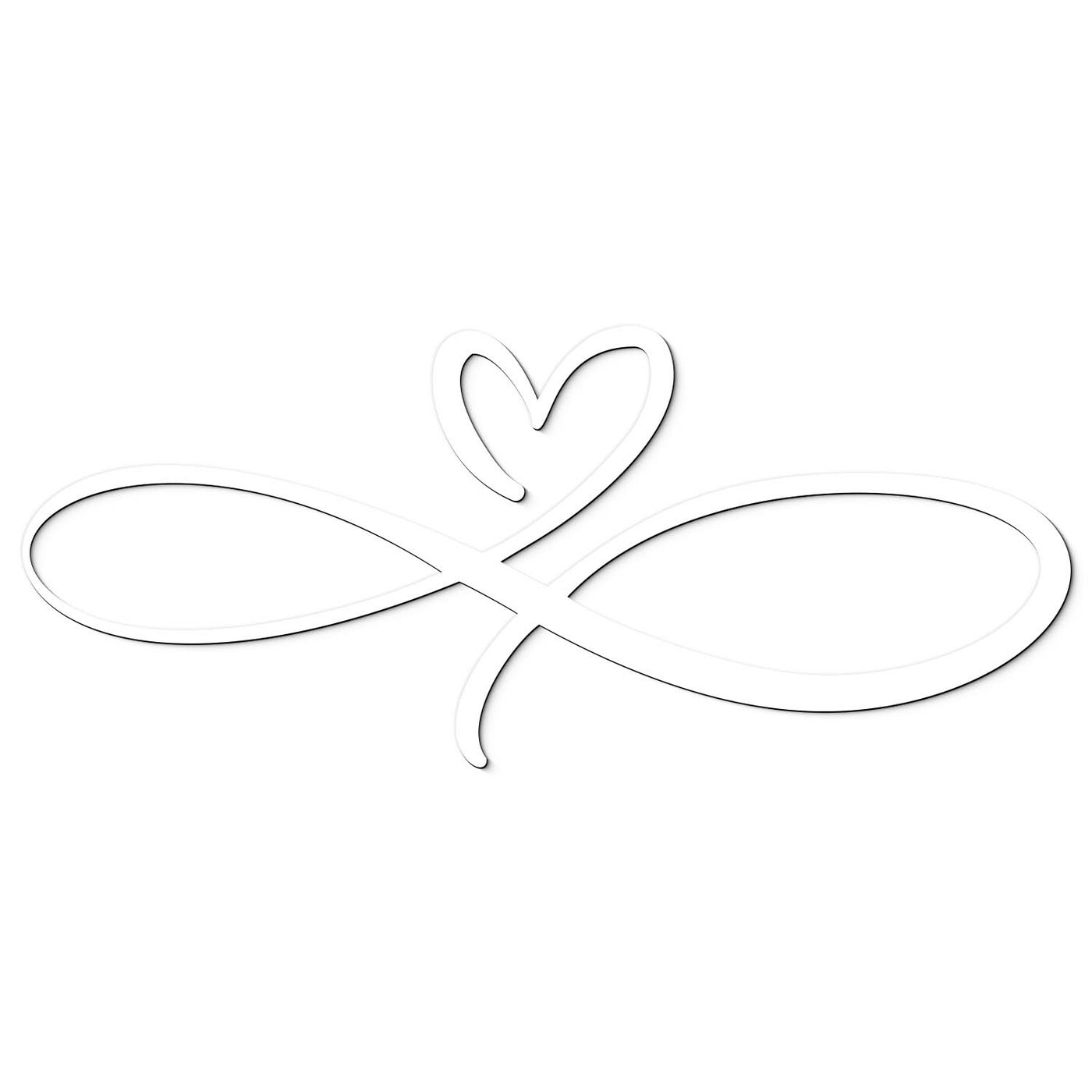 Wooden Decoration for Bedroom - Endless Love | White