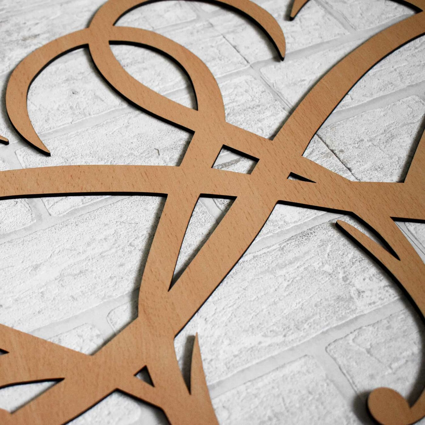 Gift of Love - Wooden Wall Art - Infinity Heart | Beech