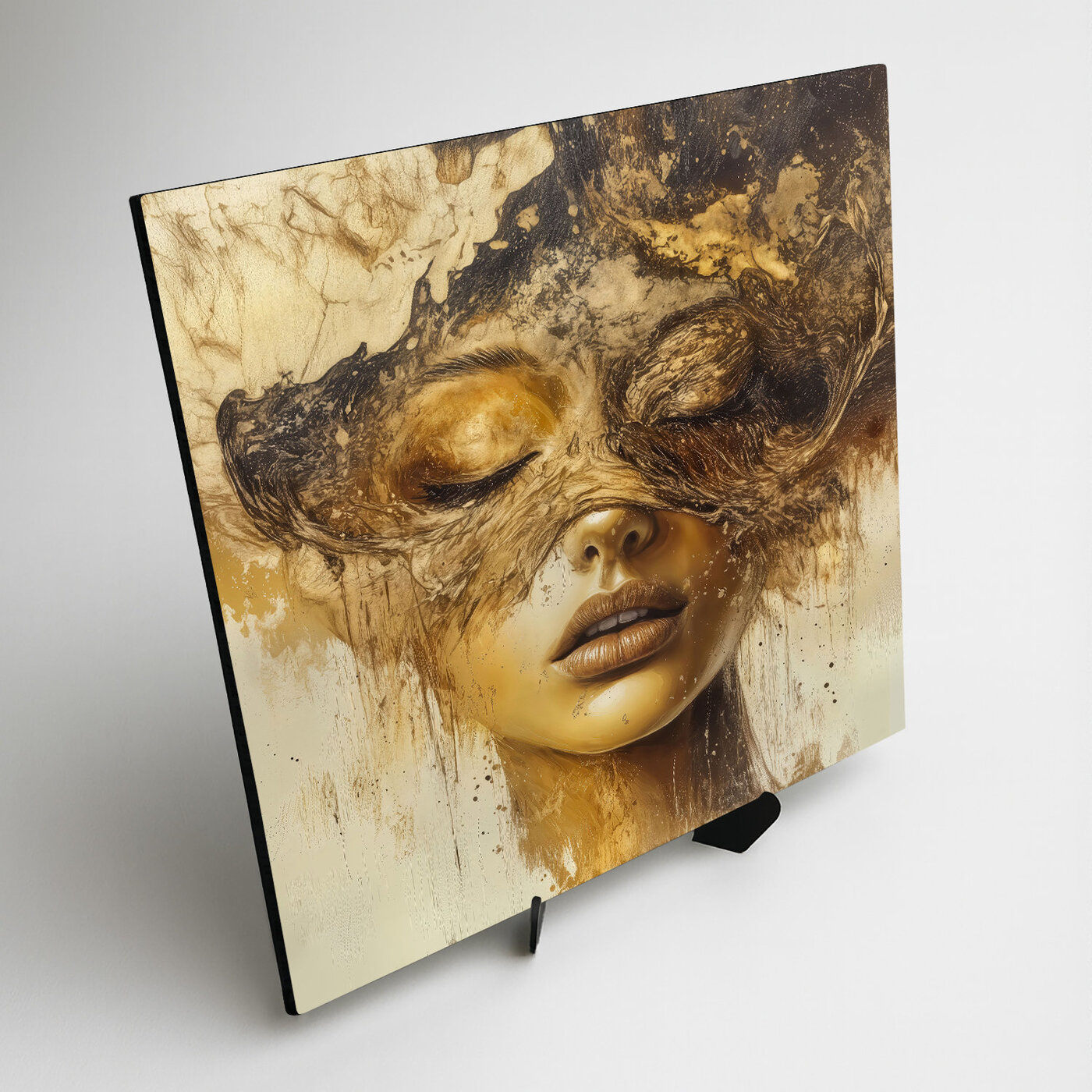 Glamour portrét ženy - Zlatá maska