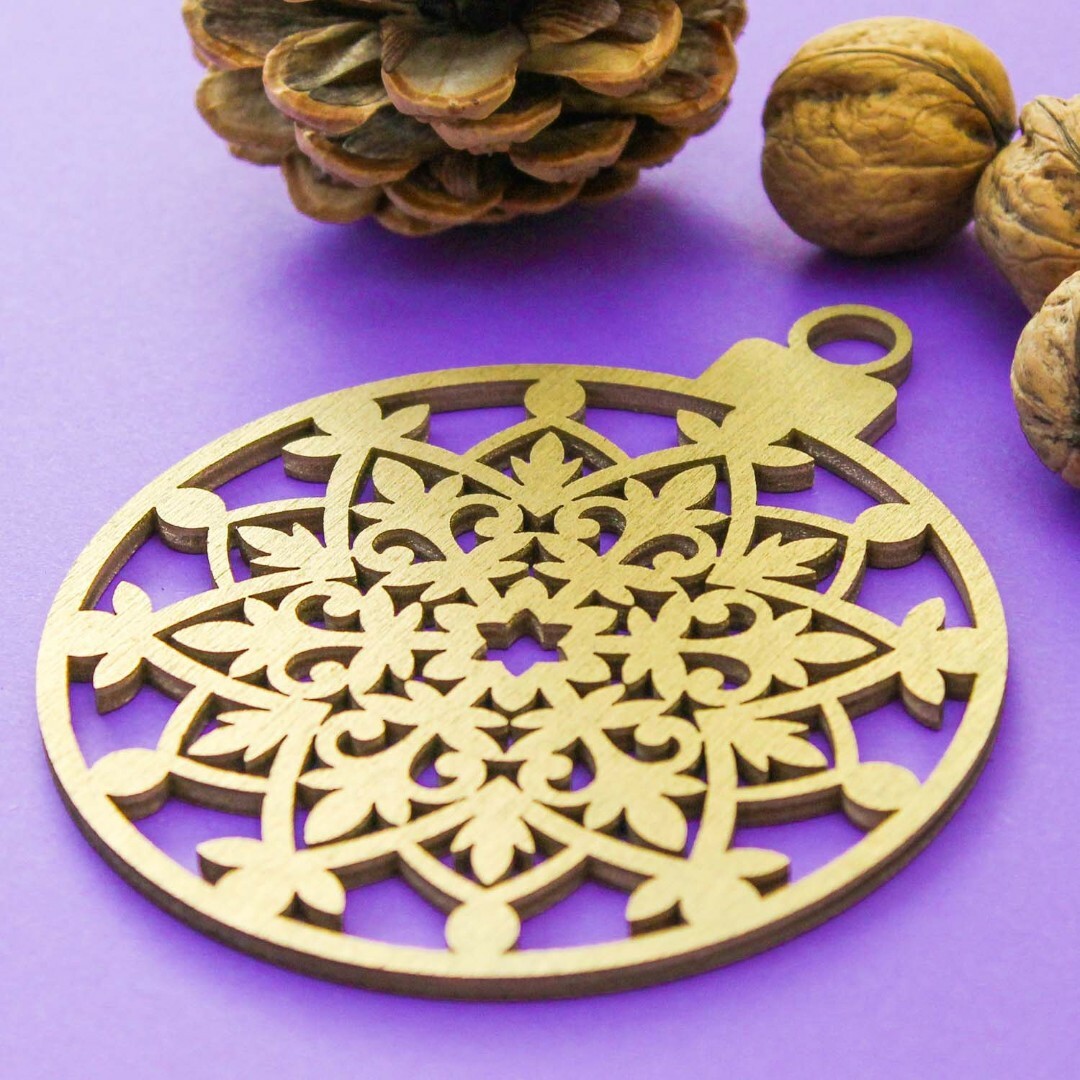 Veľká vianočná guľa na stromček  | Zlatá