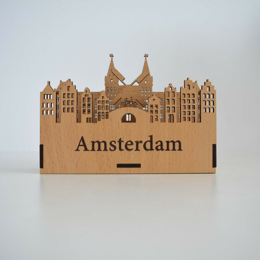 Drevený, luxusný stojan na perá - Amsterdam | Buk