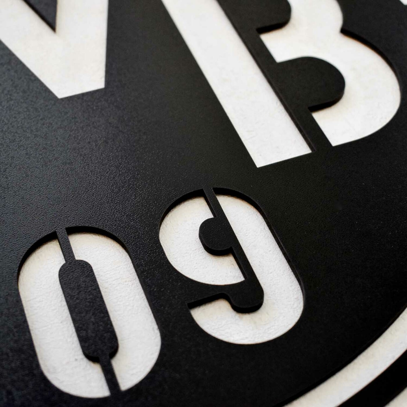 Wooden Logo of Football Club - BVB | Black