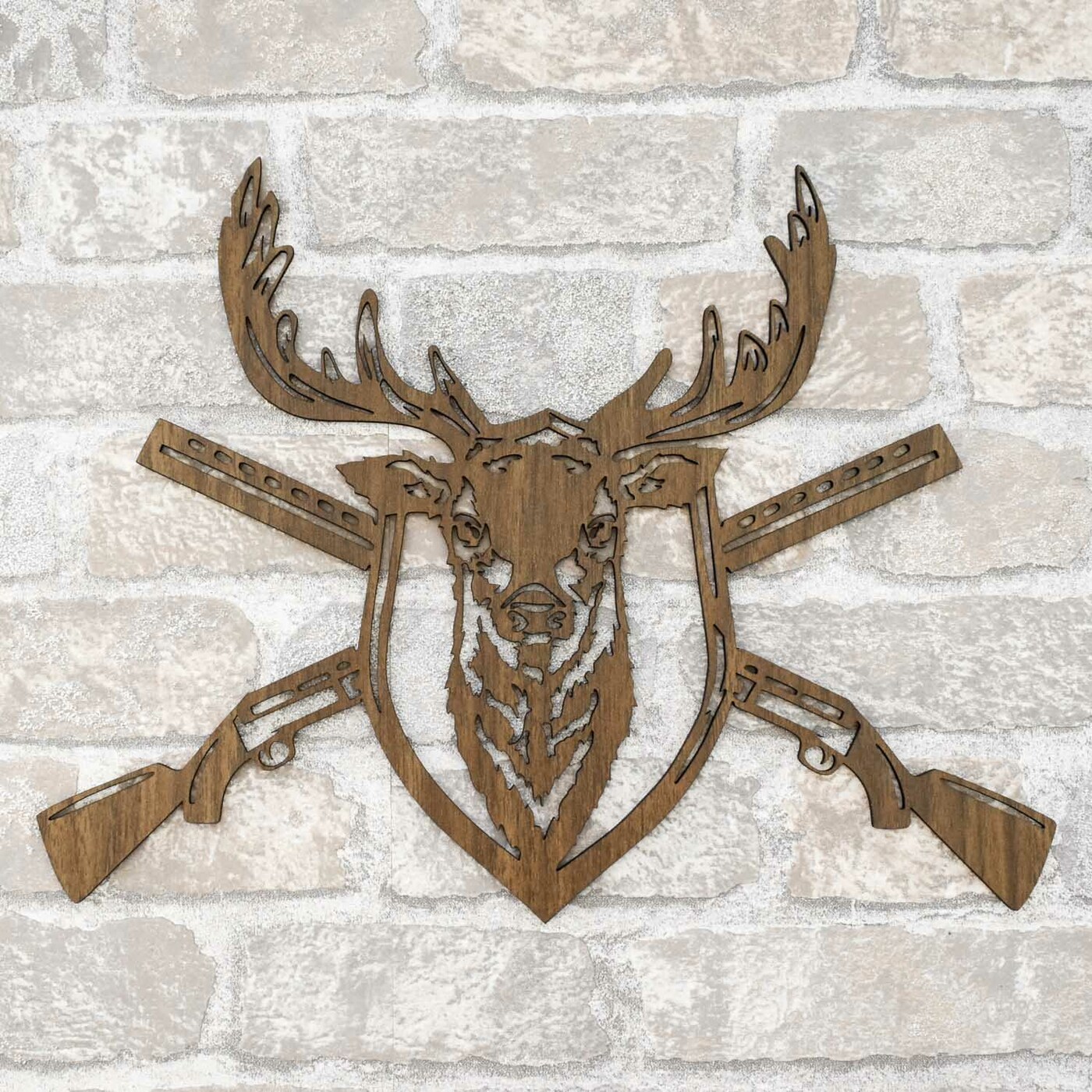 Wooden 3D Wall Art - Deer | Walnut