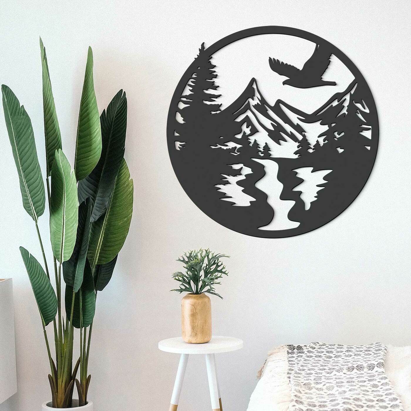 Wall Art - Mountains | Anthracite Gray