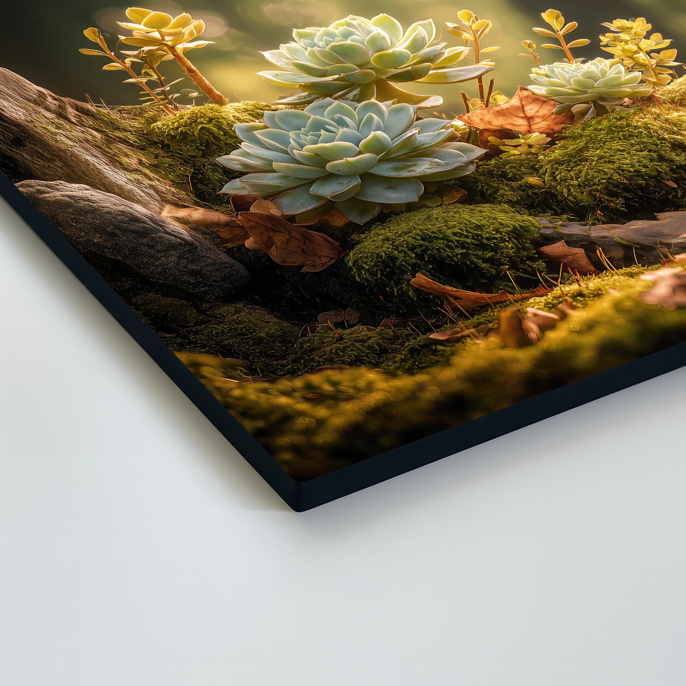 Drevený obraz - Skalničky