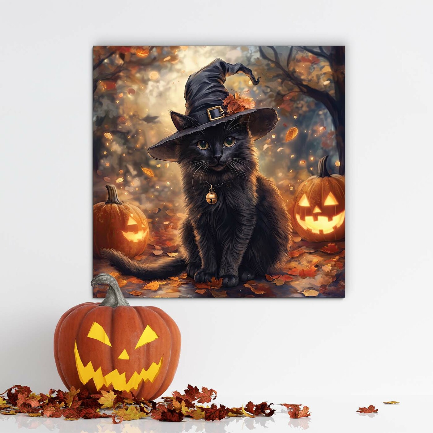 Wall Art for Halloween - Black Cat