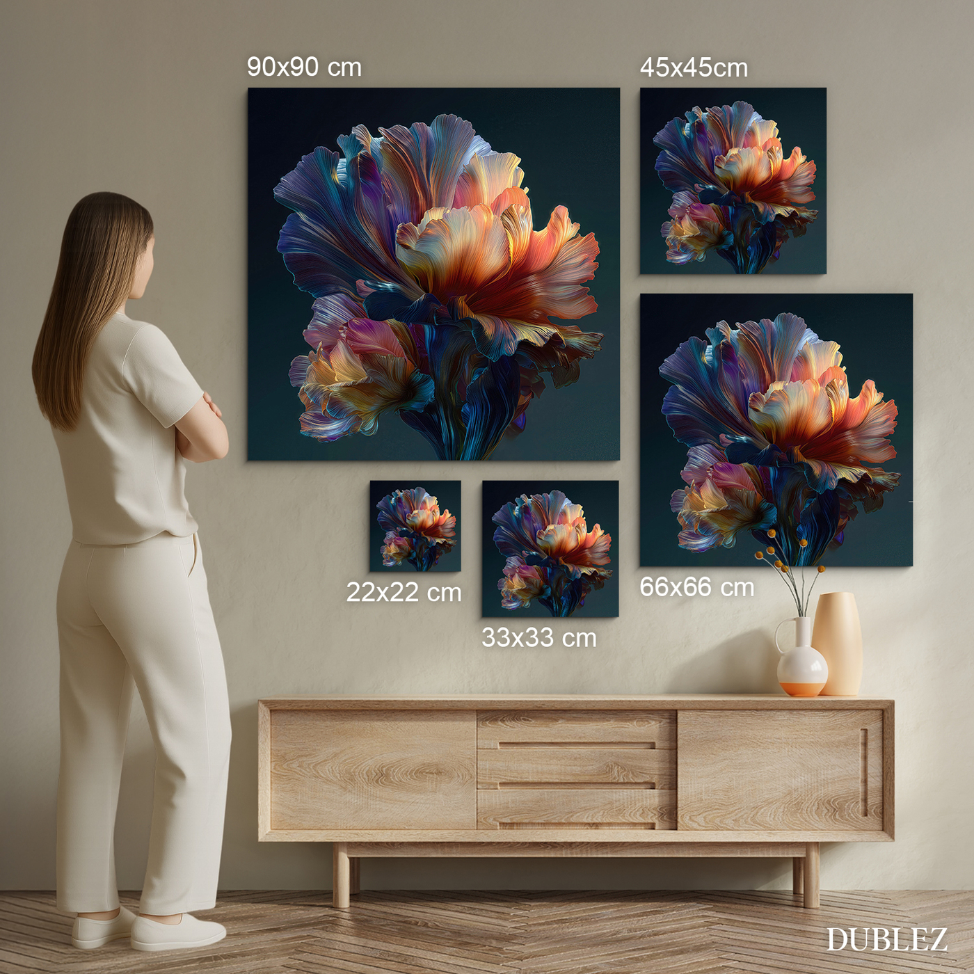 Abstraktní obraz - Umělecký květ