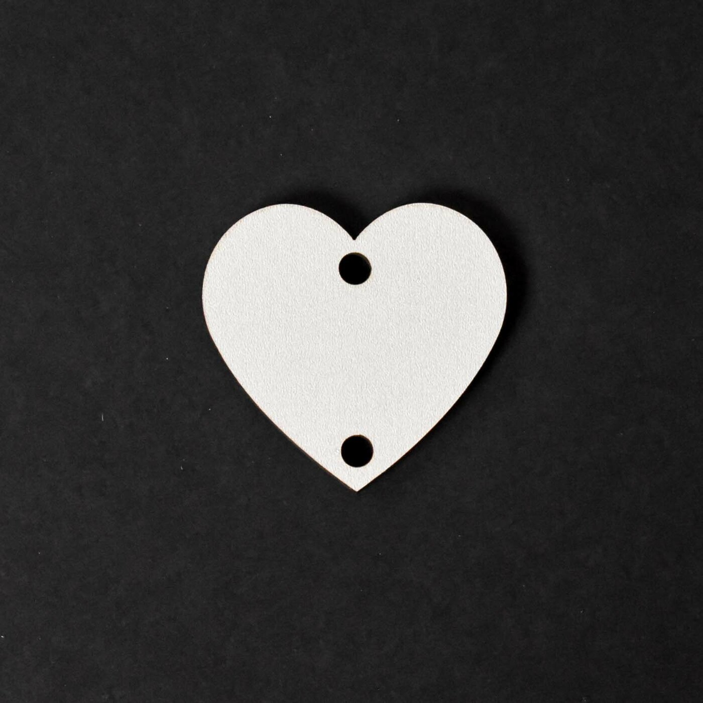 Srdiečka s oceľovým krúžkom - 10 ks | Biela