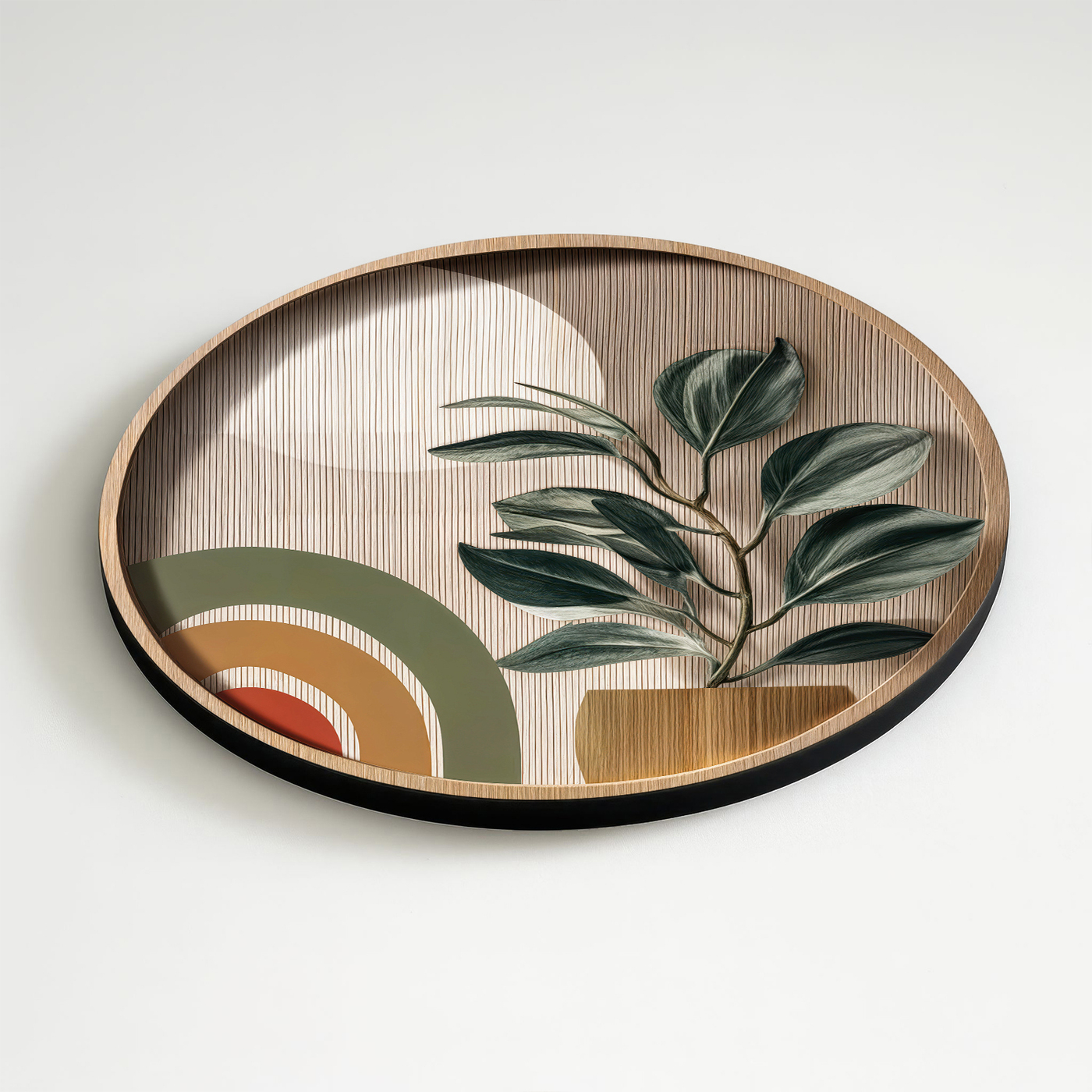 Designový obraz ze dřeva - Rostlina