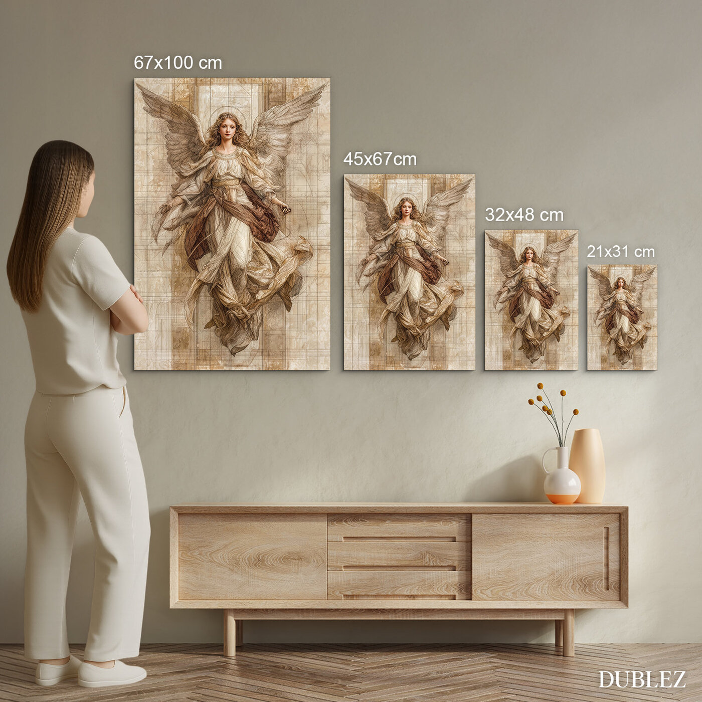 Dřevěný obraz na zeď - Anděl světla