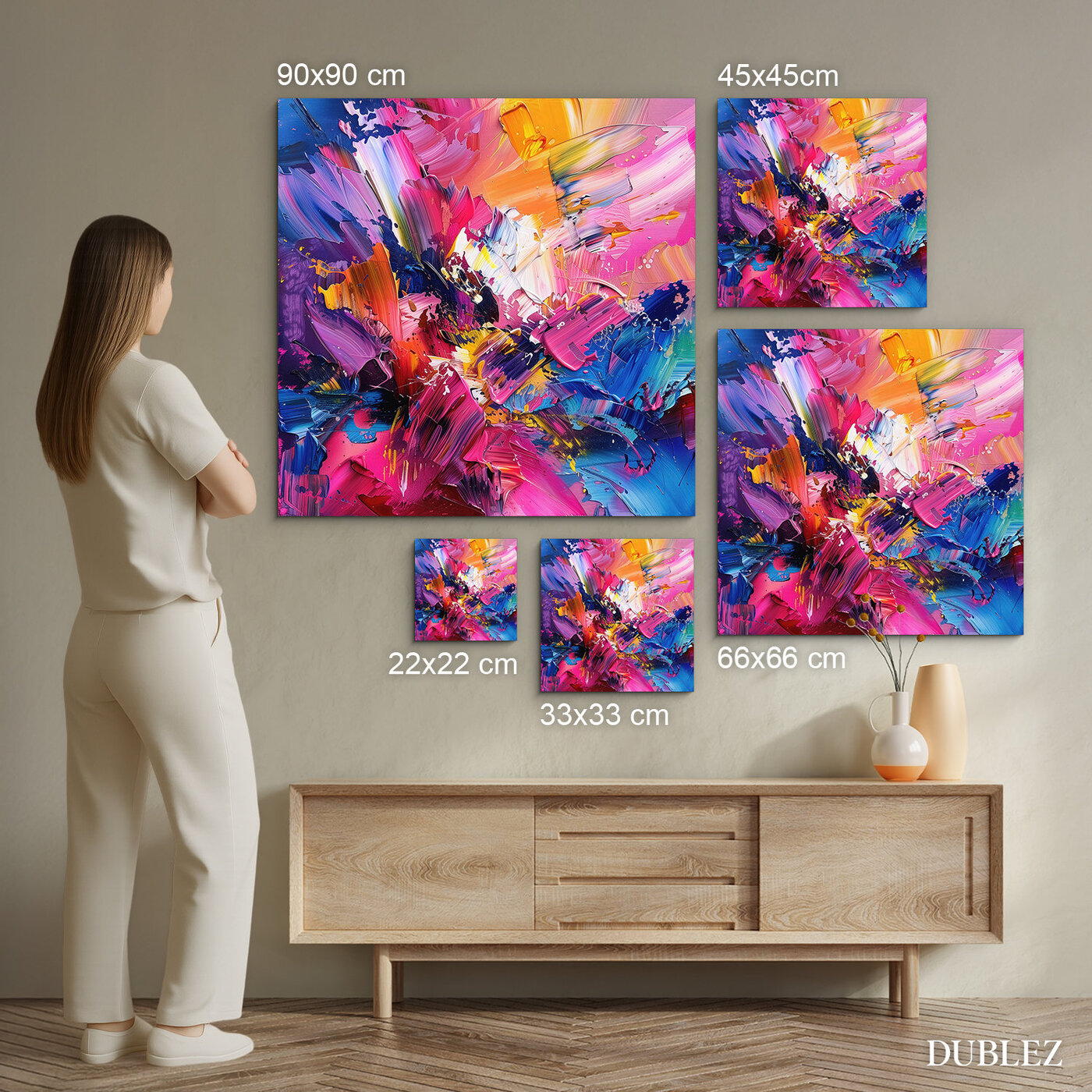 Abstract painting - Explosion of colors