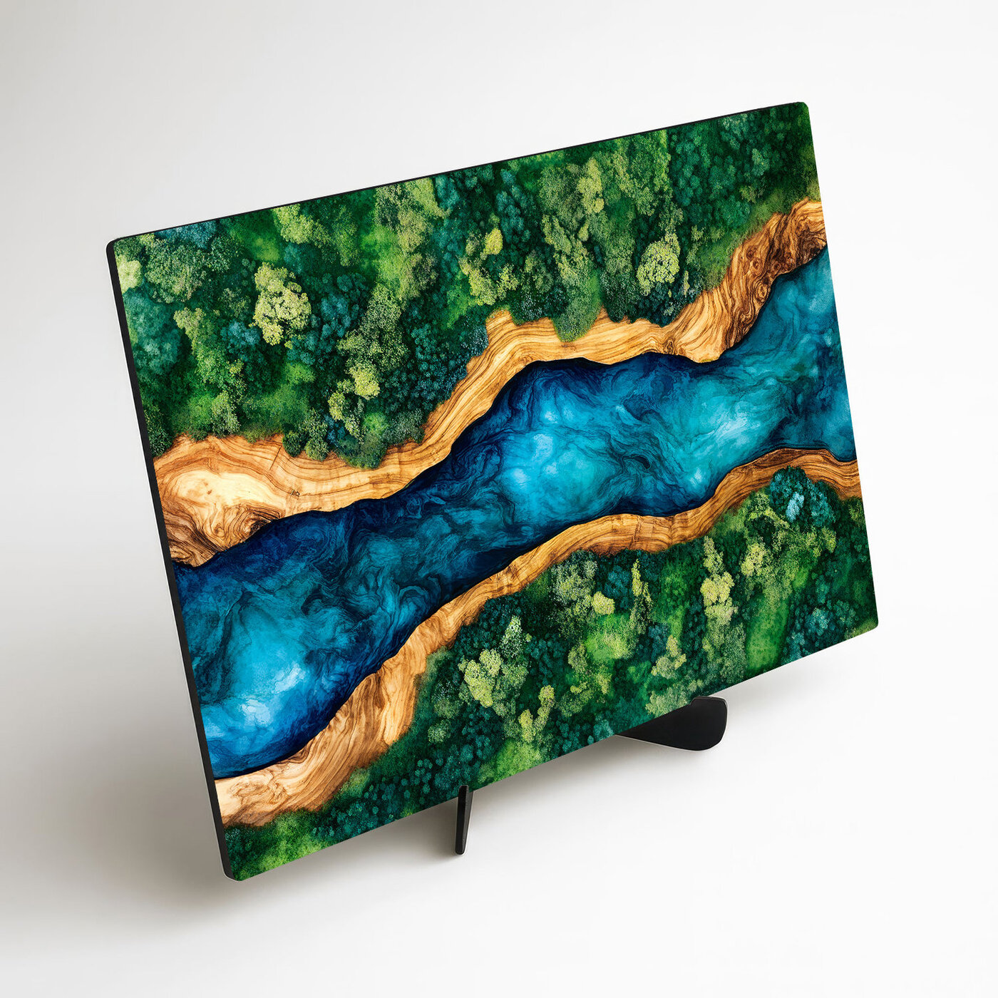 Tlačený machovo epoxidový obraz - Nature