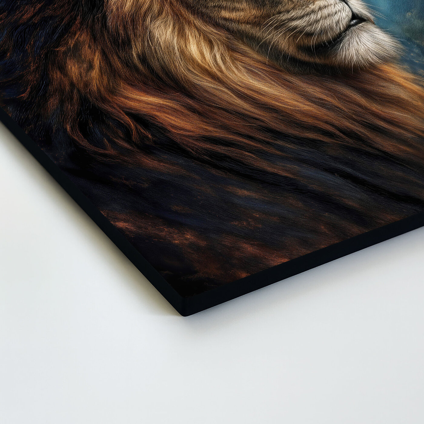 Drevený obraz - Lev - Protector, Savior, Friend, Hero, King