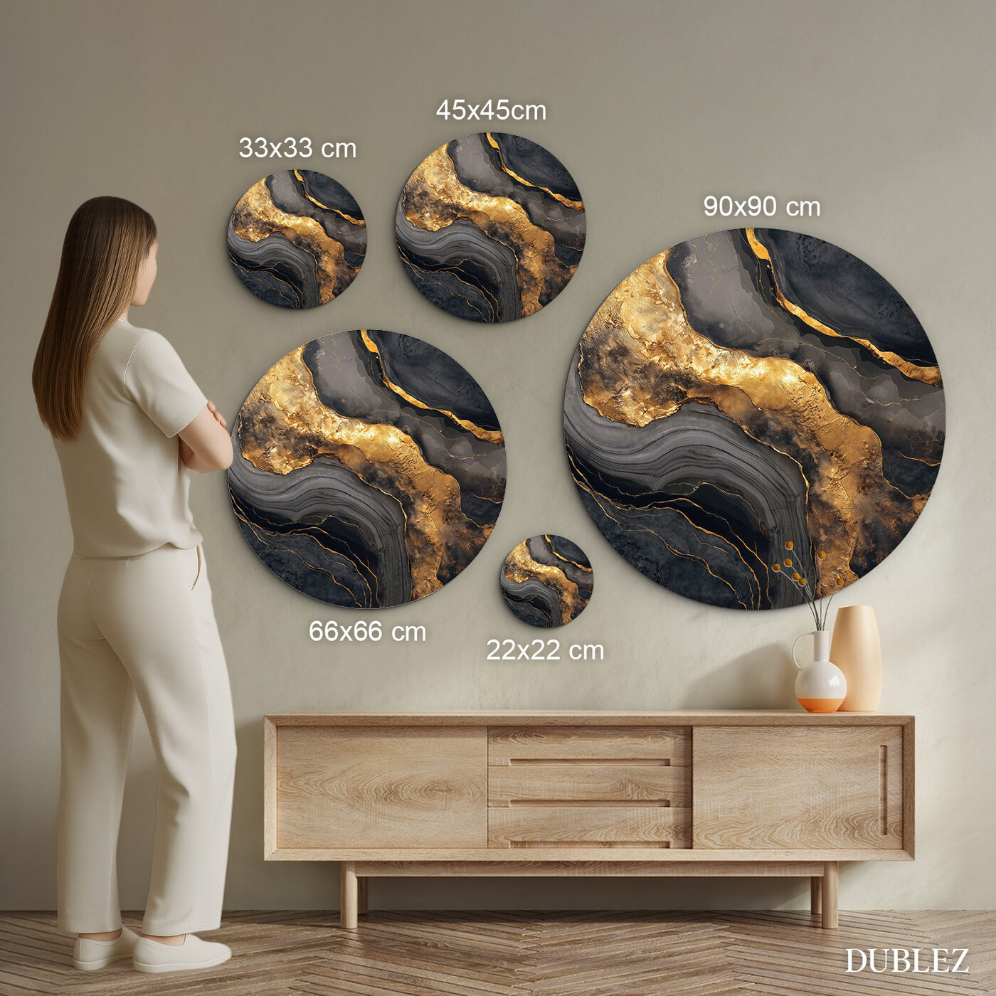 Design picture on wood - Golden Nobility