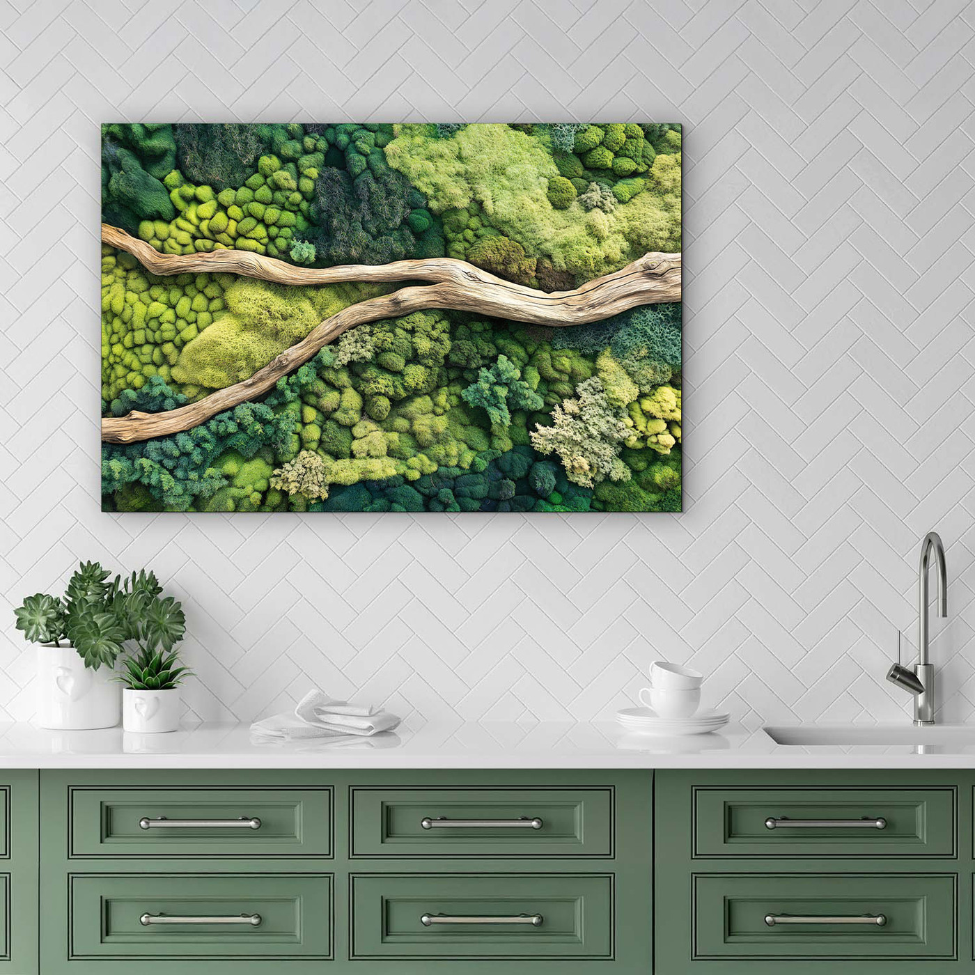 Moha kép utánzata - Ág az erdőben