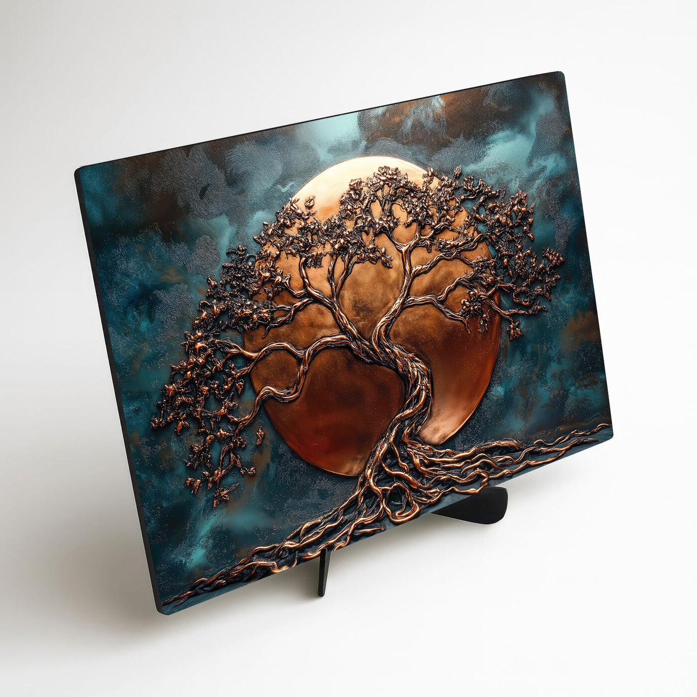 Wooden Wall Art - Eternal Tree of Life and Moon 