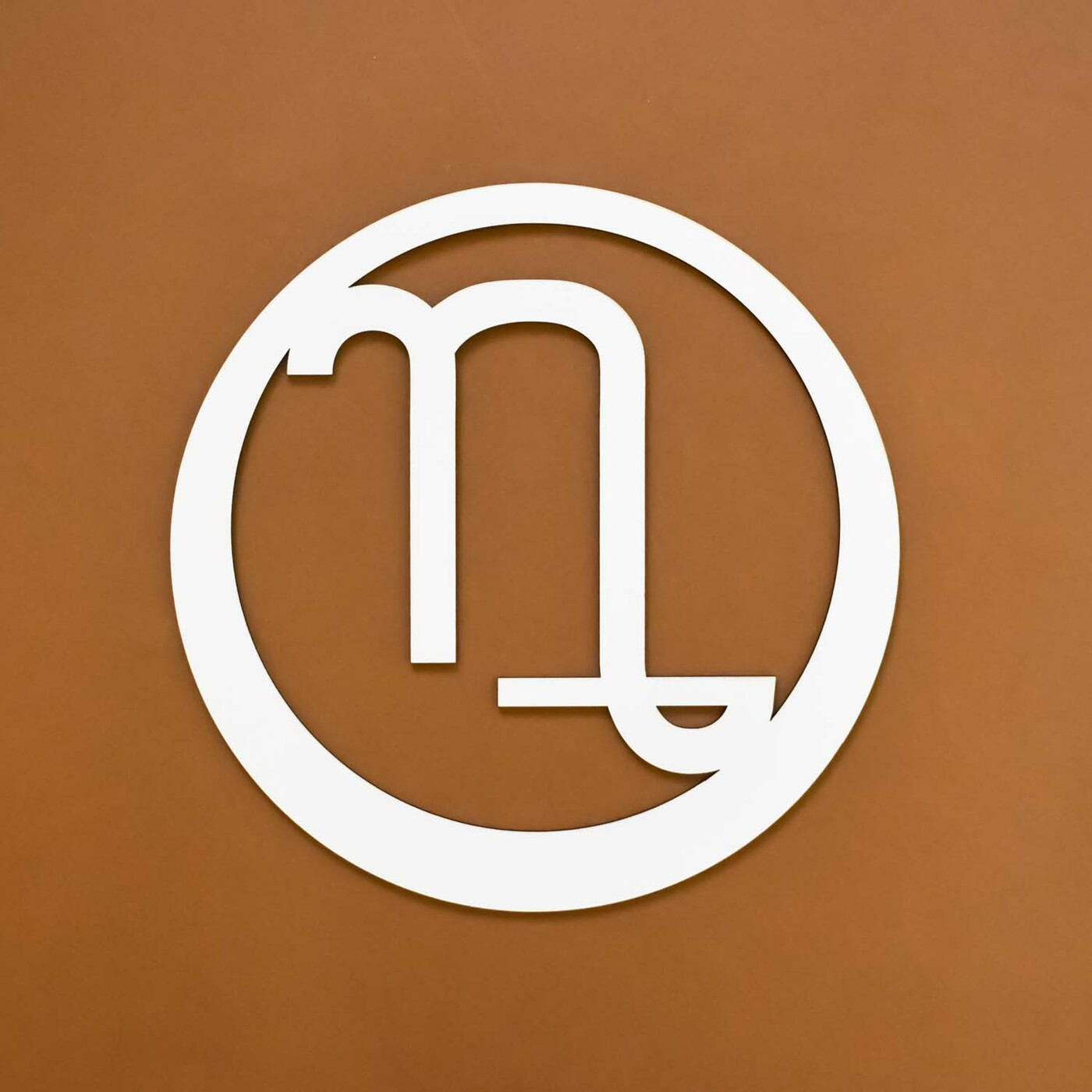 Dekorácia na stenu - Znamenie zverokruhu Kozorožec | Biela