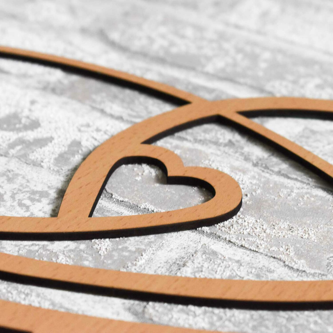 Romantic Wall Art - Infinity Love | Beech