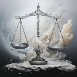 Znameniu zverokruhu Váhy vládne živel vzduch, čo je vyjadrené jej symbolom rovnováhy, ktorý zdôrazňuje jej diplomatickú a vyrovnanú povahu.