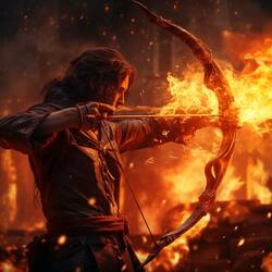 Znameniu zverokruhu Strelec vládne živel oheň, čo je vyjadrené jeho lukom a šípom v plameňoch, ktoré symbolizujú jeho dynamickú povahu.