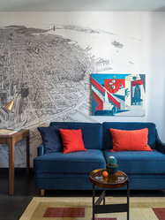 Retro štýl bývania - Obývačka