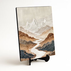 Minimalistický obraz krajiny - Ticho hôr