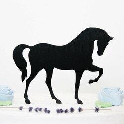 Zvieratko na detskú tortu - Kôň | Čierna