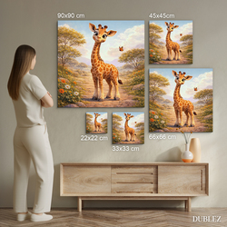 Drevená dekorácia pre deti - Žirafa