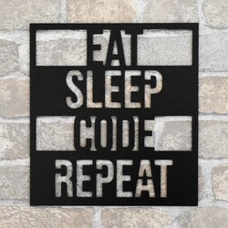 Gift for Programmer - Wooden Picture | Black