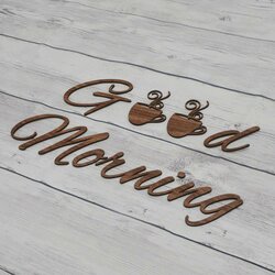 Wall Sticker - Good Morning | Walnut