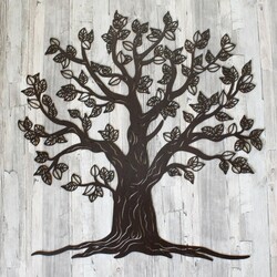 Wooden Tree of Life on the Wall - Malkuth | Wenge