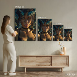 Designer wooden picture - Snake woman