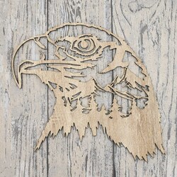 Obraz z dreva - Orol skalný | Dub Sonoma