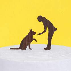 Zápich na tortu s menom - Cvičiteľka psov | Orech