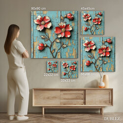 Retro picture for the wall - Wild roses