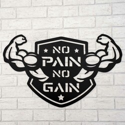 Motivational Picture - No Pain No Gain | Black