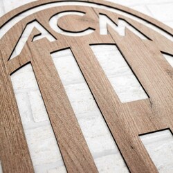 Football Club Logo on the Wall - ACM | Tobacco Oak