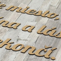 Nálepka na stenu - citát po slovensky | Buk