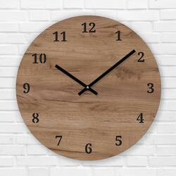 Design Wall Clock - Basic | Tobacco Oak
