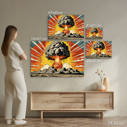 Pop art painting - Atomic mushroom
