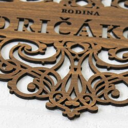 Ornament na stenu s vlastným textom | Orech