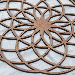 Sacred Geometry - Flower of Life Symbol | Tobacco Oak
