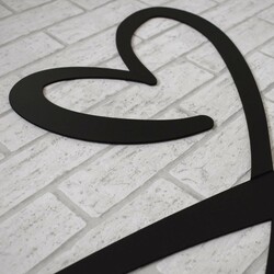 Large Wall Art Above the Bed - Infinite Love | Black