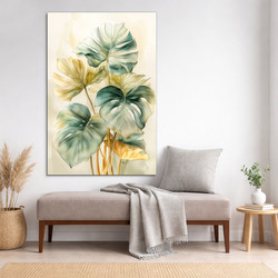 Botanical image of leaves - Monstera