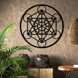 Sacred Geometry - Metatron&#039;s Cube | Black