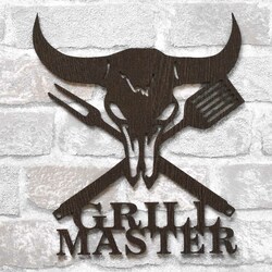 Dekorácia na stenu do kuchyne - Grill Master | Wenge