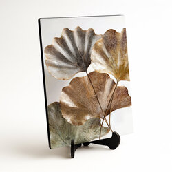 Dizajnový obraz - Metalické botanické listy